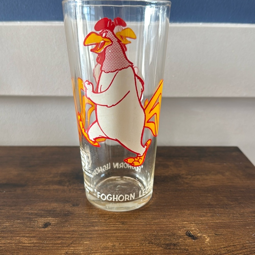 Vintage 1973 Pepsi Warner Brothers Foghorn Leghorn Looney Tunes Glass